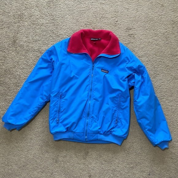Vintage Patagonia Retro 1989 Fleece Lined Jacket Women’s 14 Blue Pink Full Zip - Picture 11 of 15
